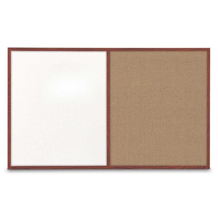United Visual Products Enclosed Corkboard, 1 Door, 18"x24", 4" Fra, UV3400-SATIN-FORBO UV3400-SATIN-FORBO
